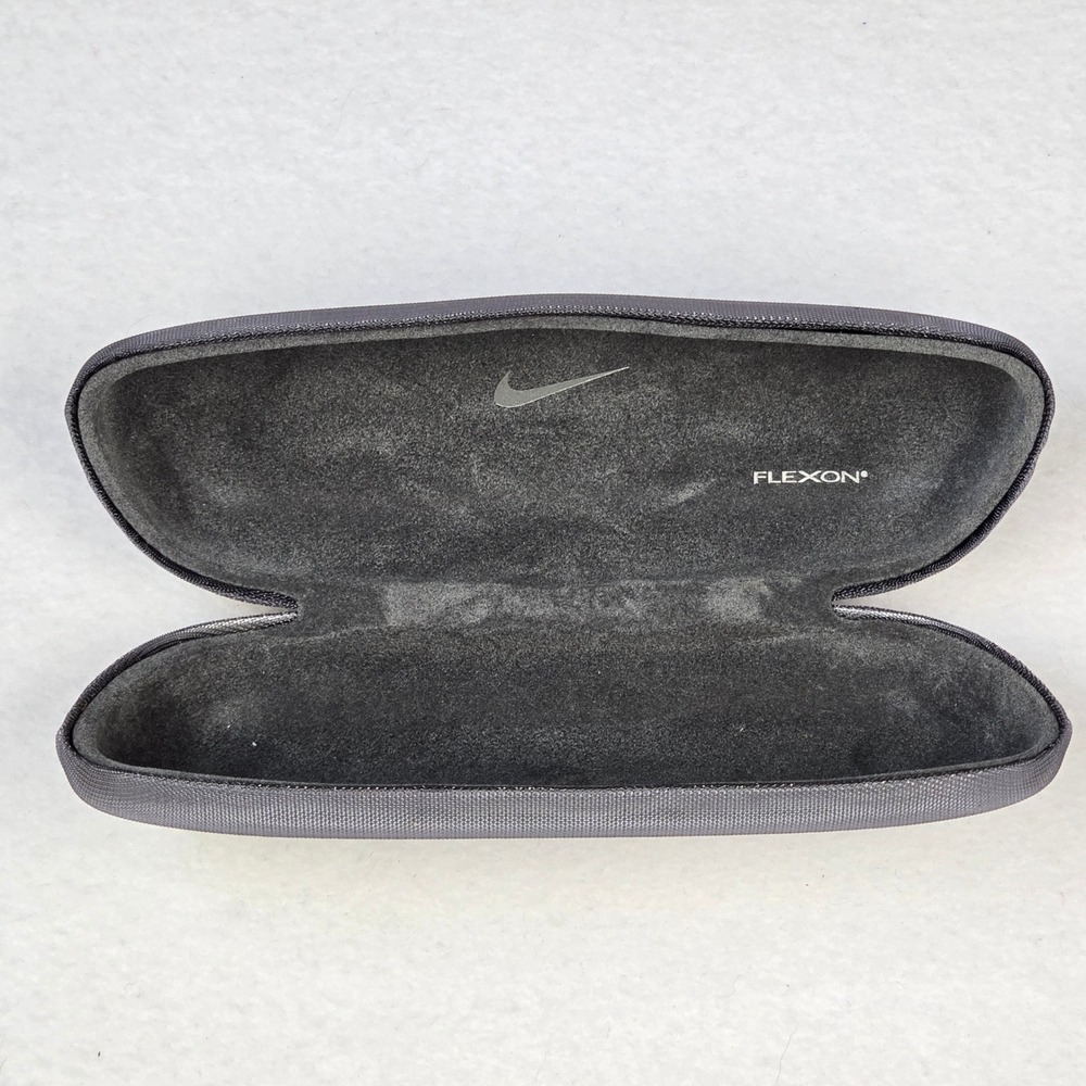 Nike Flexon Hard Shell Glasses Case Gunmetal Gray Metallic Eyewear Protector